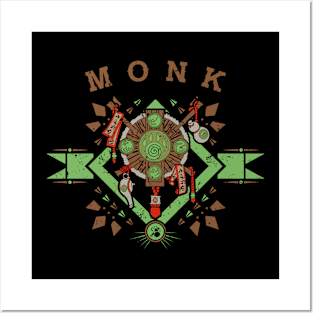 MONK - TRIBAL CREST Posters and Art